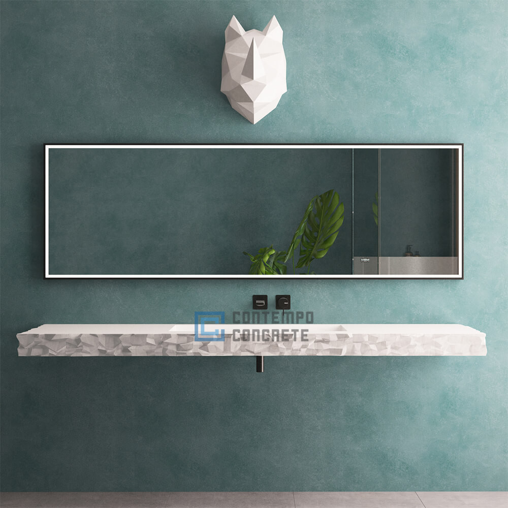 ADA 90" Floating concrete ramp sink