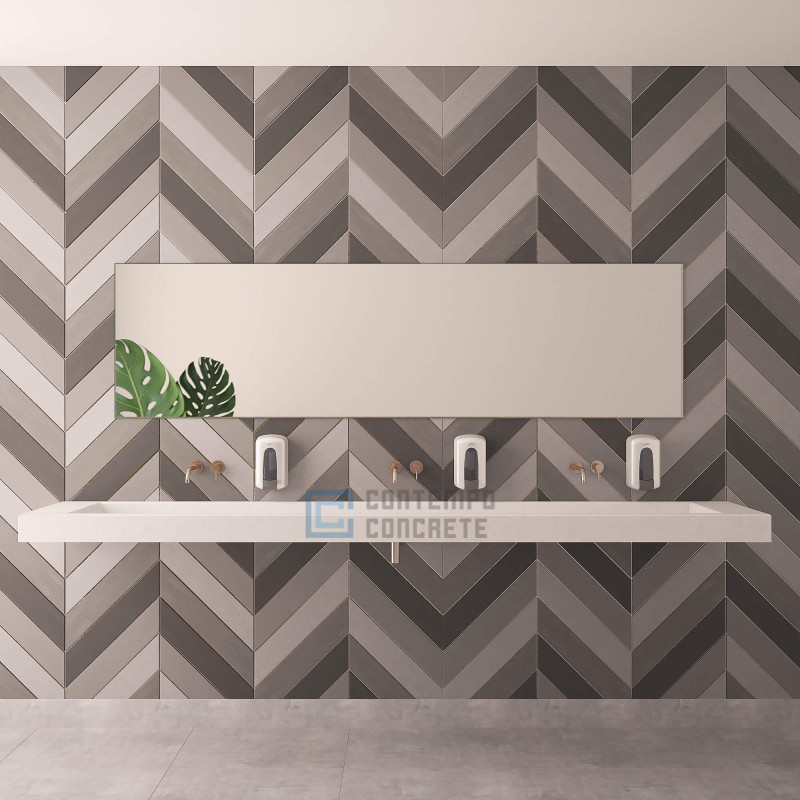 ADA 104" Floating concrete ramp sink