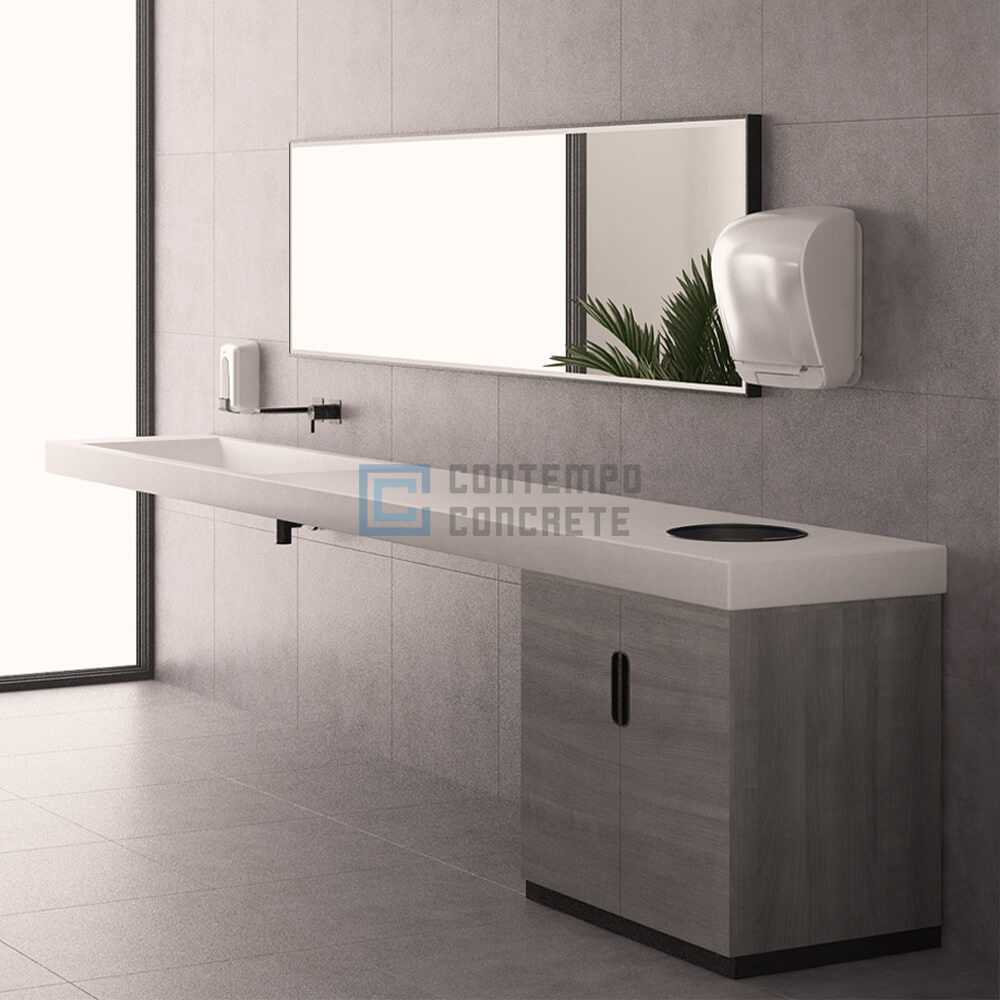 ADA 143" Floating concrete ramp sink